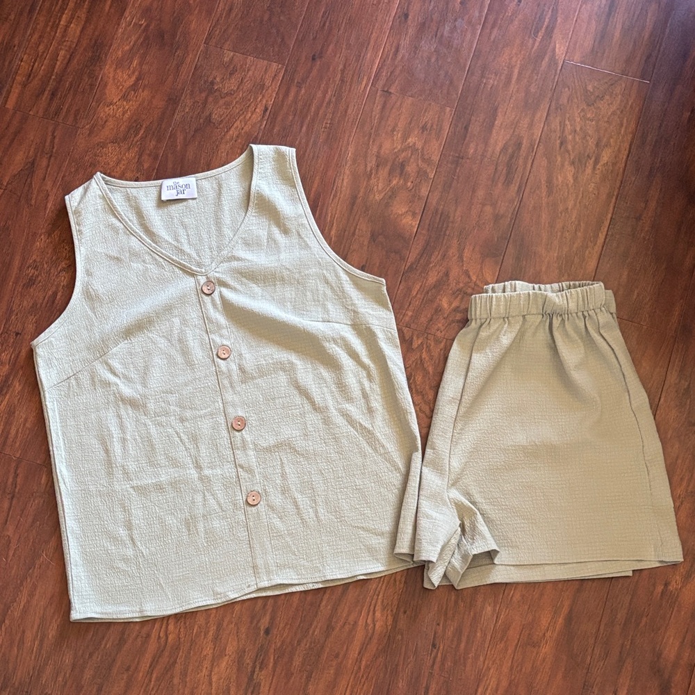 Mason Jar tank and short set